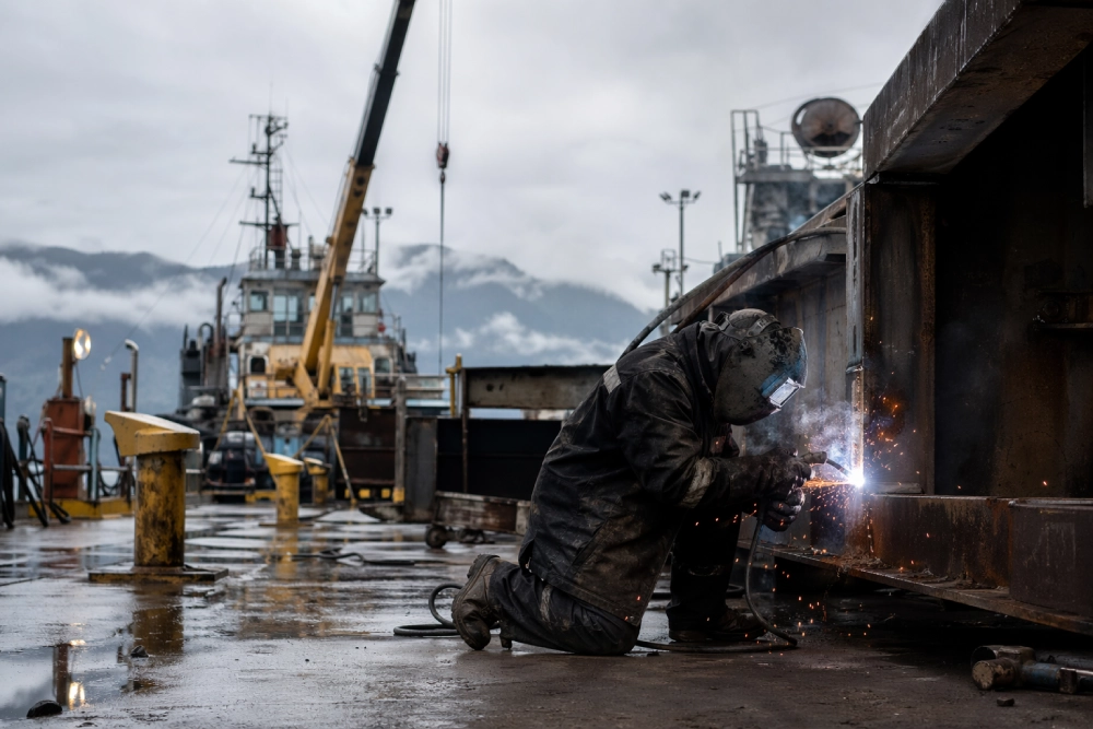 Mobile welding services for Utilities, Forestry, and Marine industry in BC